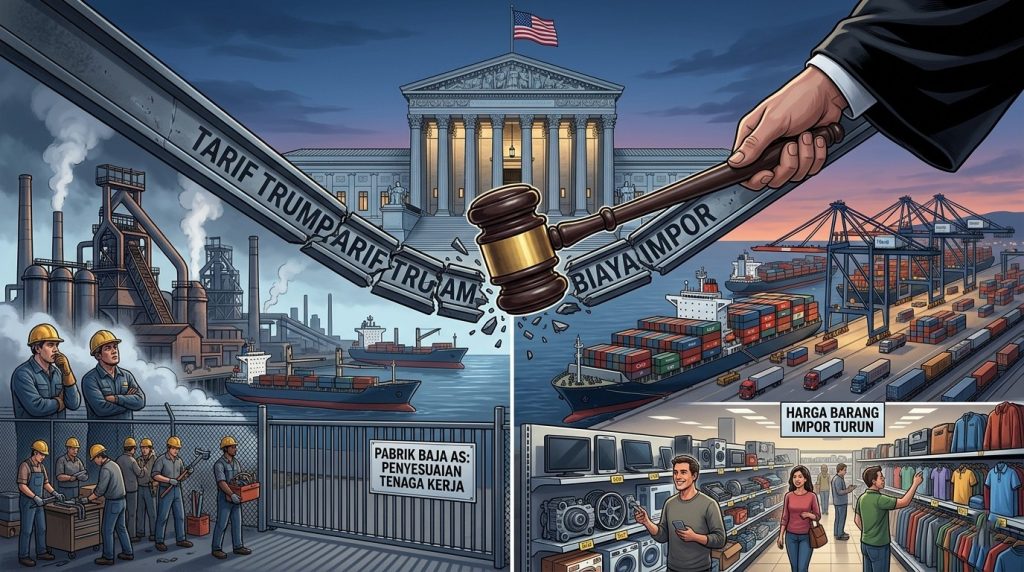 Dampak Putusan MA AS Batalkan Tarif Trump