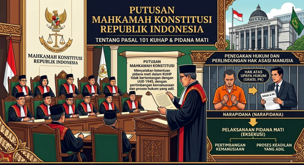 MK Batalkan Pasal 101 KUHAP Pidana Mati