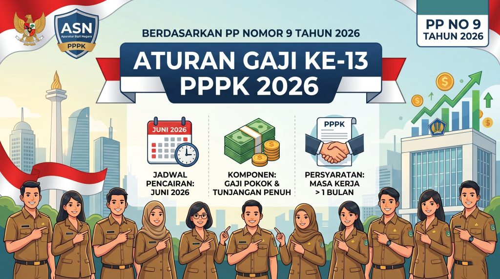 Aturan Gaji ke-13 PPPK berdasarkan PP No 9/2026