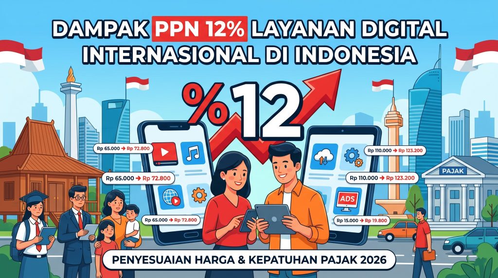 Dampak PPN 12 Persen Layanan Digital Internasional