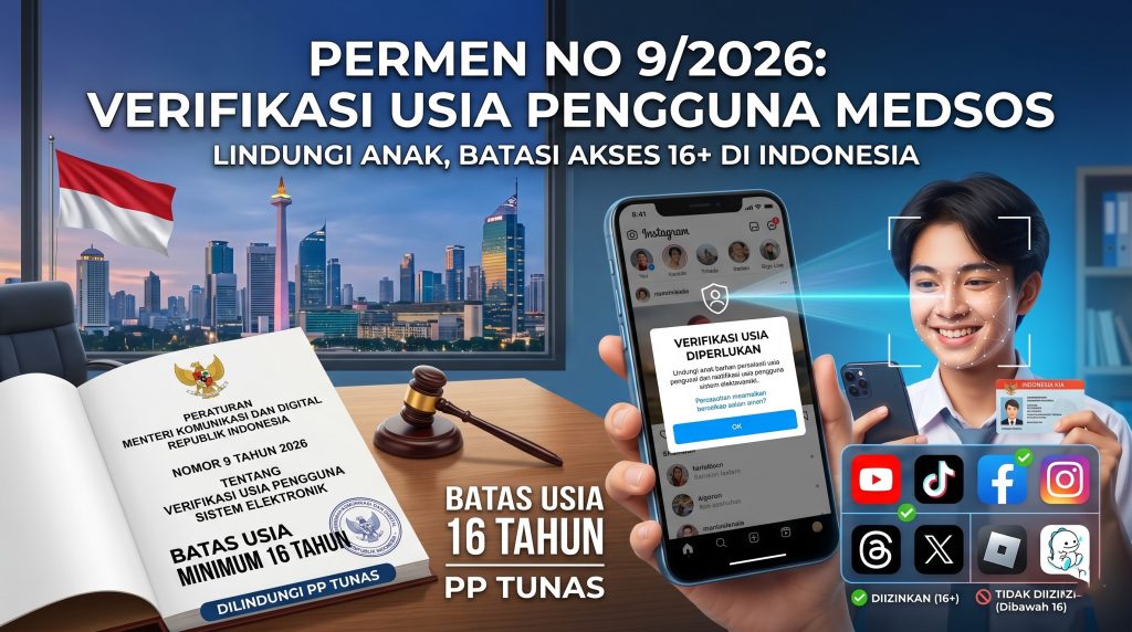 Permen No 9/2026 Verifikasi Usia Pengguna Medsos
