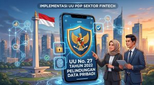 Visualisasi implementasi UU Perlindungan Data Pribadi (PDP) di sektor FinTech melalui sistem keamanan data digital terenkripsi