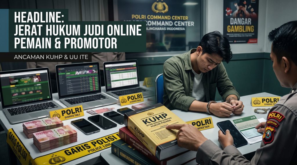 Jerat Hukum Judi Online Pemain dan Promotor