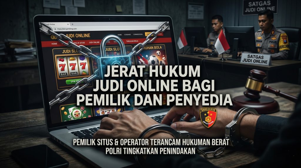 Jerat Hukum Pemilik dan Penyedia Judi Online