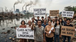 Ilustrasi mekanisme class action kasus pencemaran lingkungan di Indonesia sebagai upaya penegakan hukum kolektif