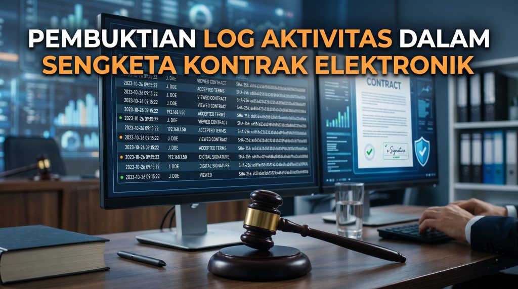 Pembuktian Log Aktivitas dalam Sengketa Kontrak Elektronik