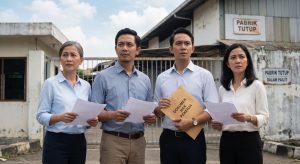 Ilustrasi dokumen legalitas untuk memenuhi perlindungan hukum hak mantan pekerja perusahaan pailit