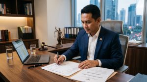 Ilustrasi dokumen legalitas untuk memenuhi kewajiban kurator mengirim laporan harta pailit secara transparan