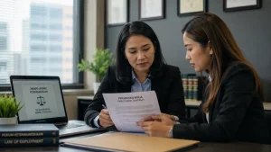 Konsultasi penyusunan PKWTT dan perhitungan kompensasi PHK karyawan tetap di kantor