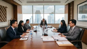 Proses arbitrase sengketa saham BANI di ruang sidang formal Jakarta