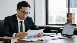 Pengacara meninjau dokumen transaksi keuangan terkait kasus TPPU pasif di Indonesia