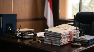 Ilustrasi mekanisme pemulihan aset negara oleh kejaksaan melalui proses hukum dan pengadilan di Indonesia