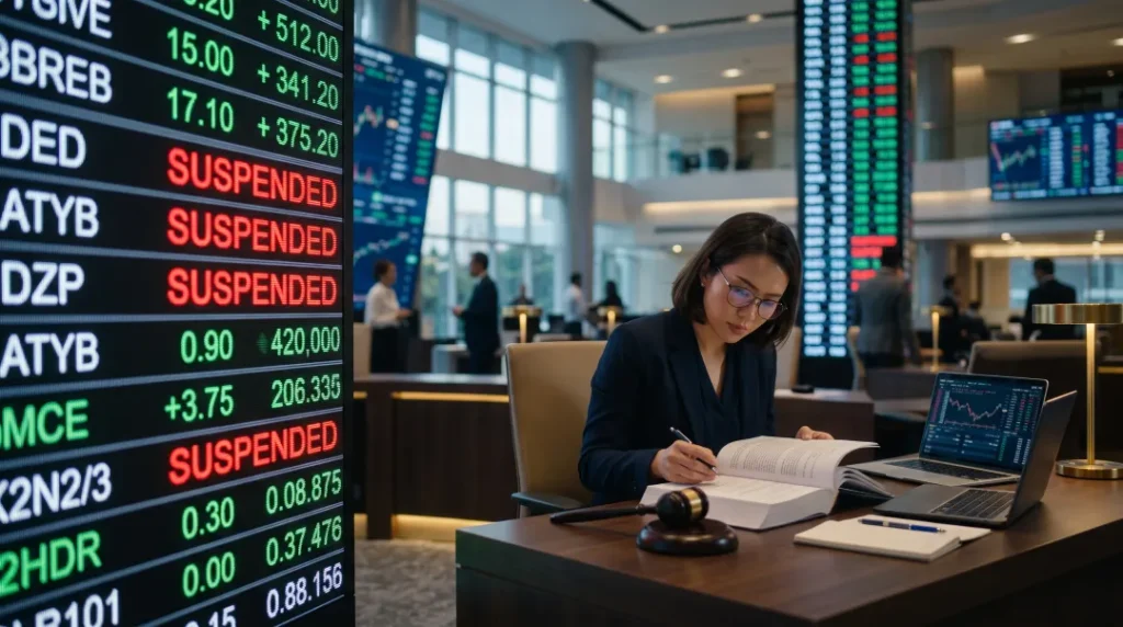 Aturan Suspensi Saham Emiten